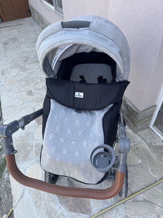 Количка 3 в 1 Lorelli Rimini COOL GREY STARS