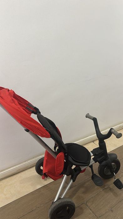 Tricicletă copii cu mâner părinte + copertină | 1–3 ani