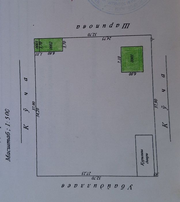 Срочно продаётся земля в Йукари Чирчик Истиклол МФЙ