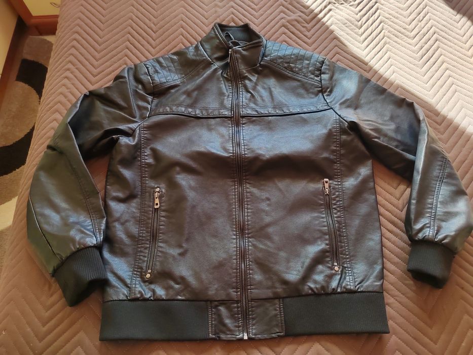 Яке от изкуствена кожа, XXL