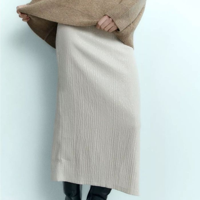 Fusta paiete Zara ZW Collection