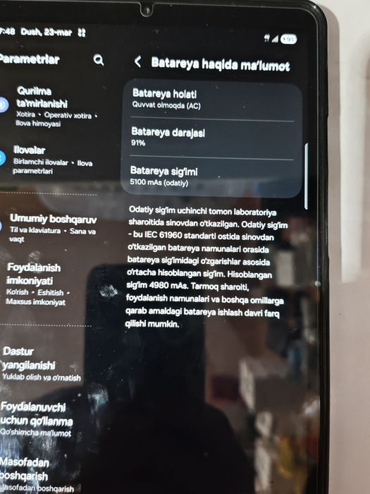 Samsung tab a 11 8 128 sim kartali