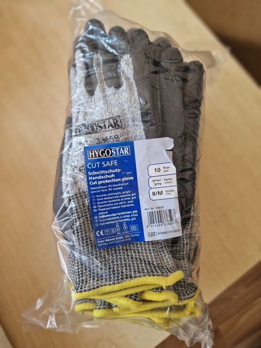 Промоция на работни немски противосрезни ръкавици 4 размера L ,M ,S,XS