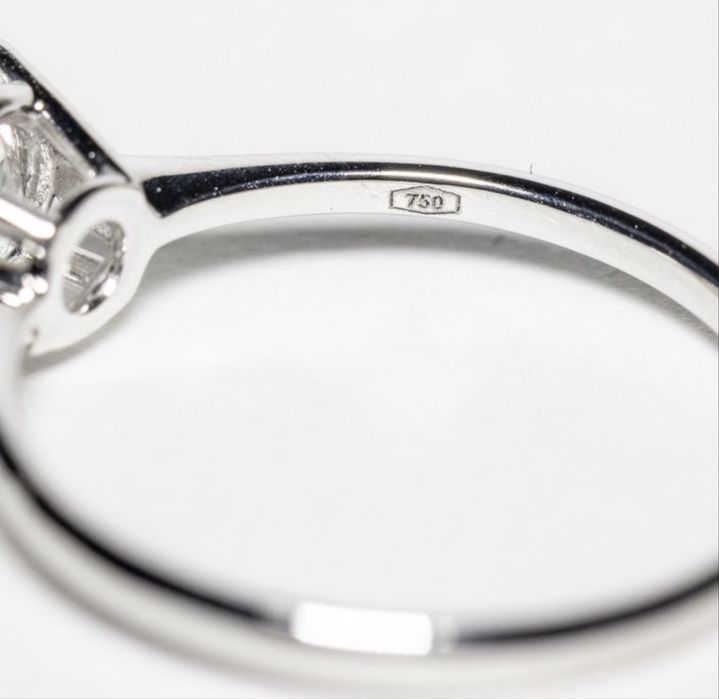 Vand inel logodna aur alb 18k si cu diamant de 1.00ct