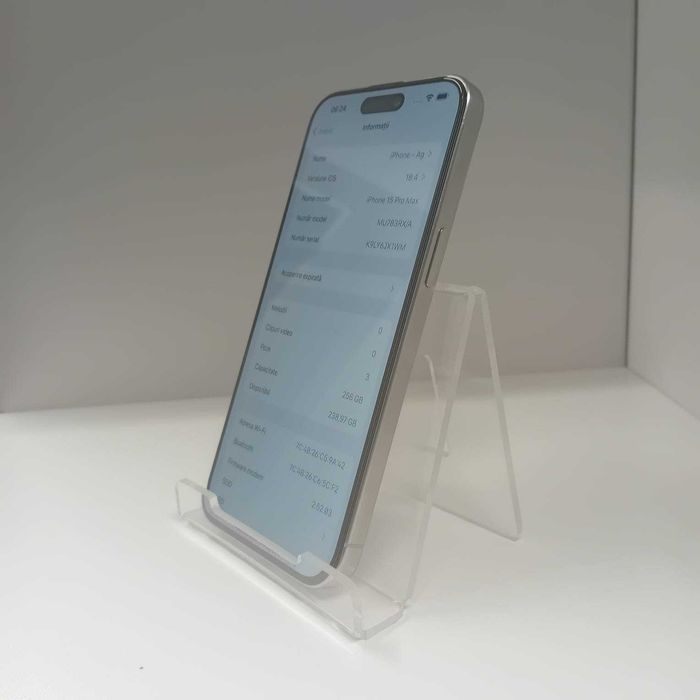 Iphone 15 ProMax 256Gb (ag49 Esplanada b.6955) * Garantie 2 Ani