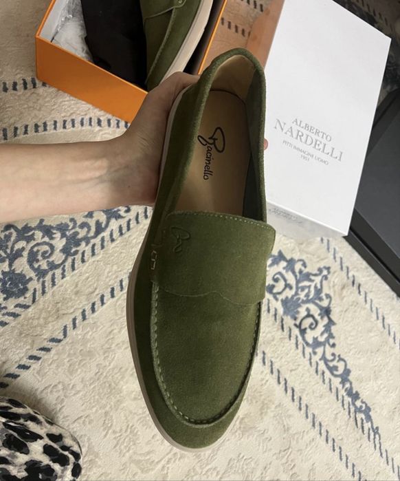 Лоферы Loro Piana свет темно синий