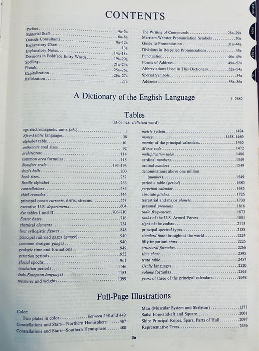 Merriam Webster Dictionary unabridged