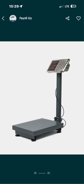 Новые электронные весы до 200 кг. Elektron taroz 200 kg gacha olchidi.