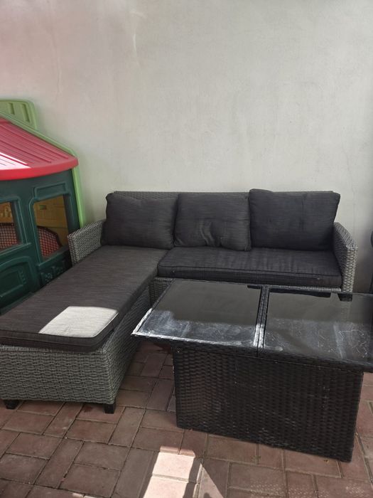 Vand set canapea cu masa ajustabila pe inaltime