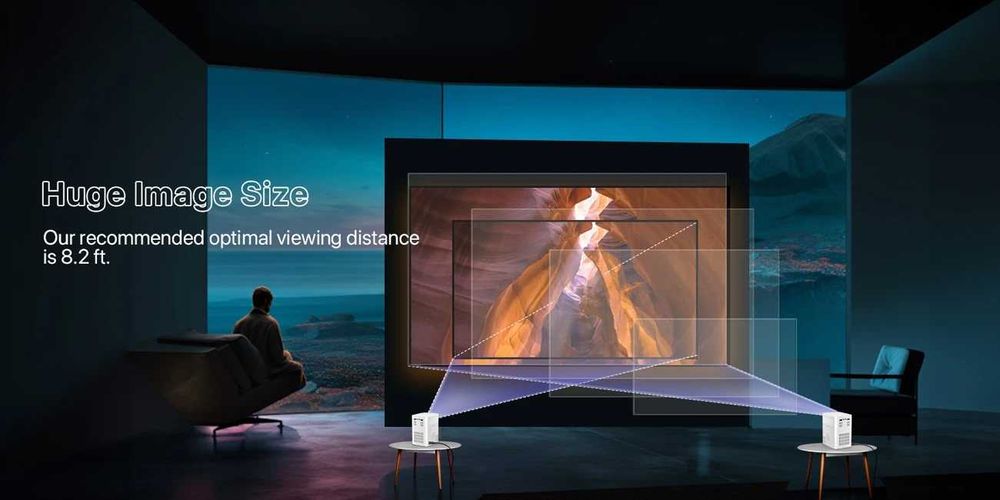 Проектор 4K Мини Wi-Fi - Домашно кино навсякъде!