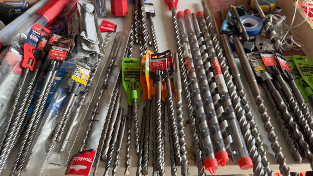 Бур sds plus d 5, 6, 10, 8, 10, 12, 14, 16, sds max d 14, 16, 18,