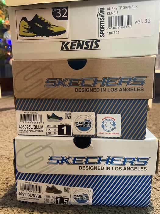 Pantofi copii Skechers, ghete fotbal