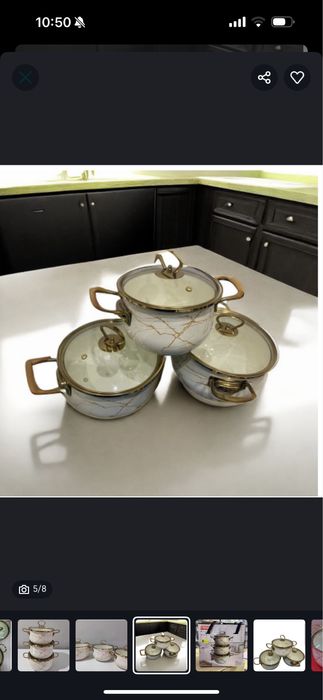 набор кастрюль эмаль