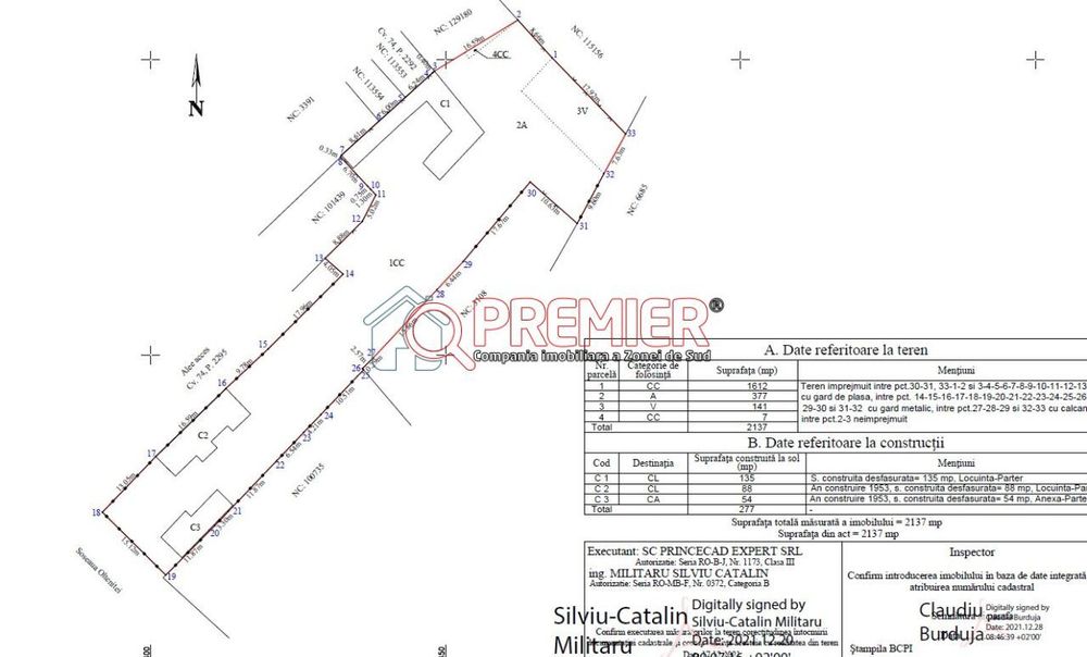 1.300mp Oltenitei - Primarie Popesti