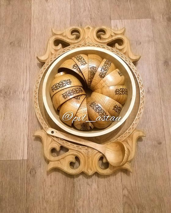 Астау табақ,қымыз набор,кумыс набор, деревянные посуды,табак, блюдо