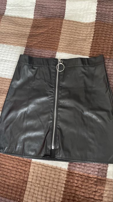 Юбка экокожа новая