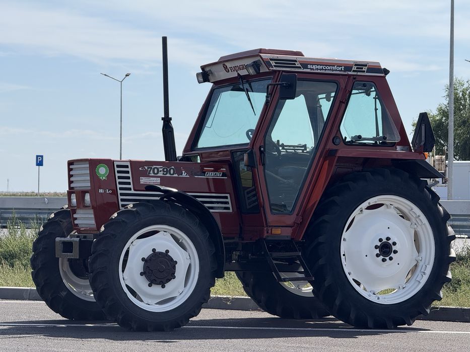 Tractor Fiat Agri 70 90 HI-LO ore 3237 An 1992 cabina SuperComfort din Danemarca Fiat 80 90 Fiat 82 94 Fiat 88 94 New Holland Case Claas John Deere
