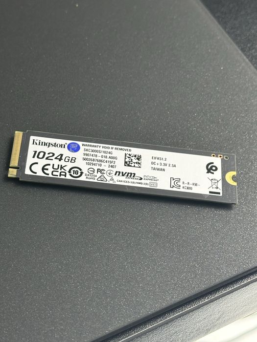 Ssd m2 kingston kc3000 1tb