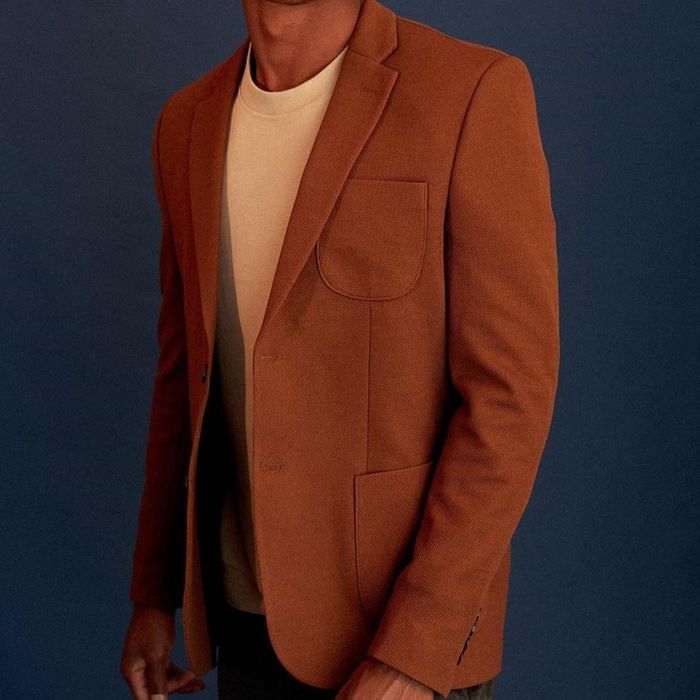 Коричневый мужской пиджак