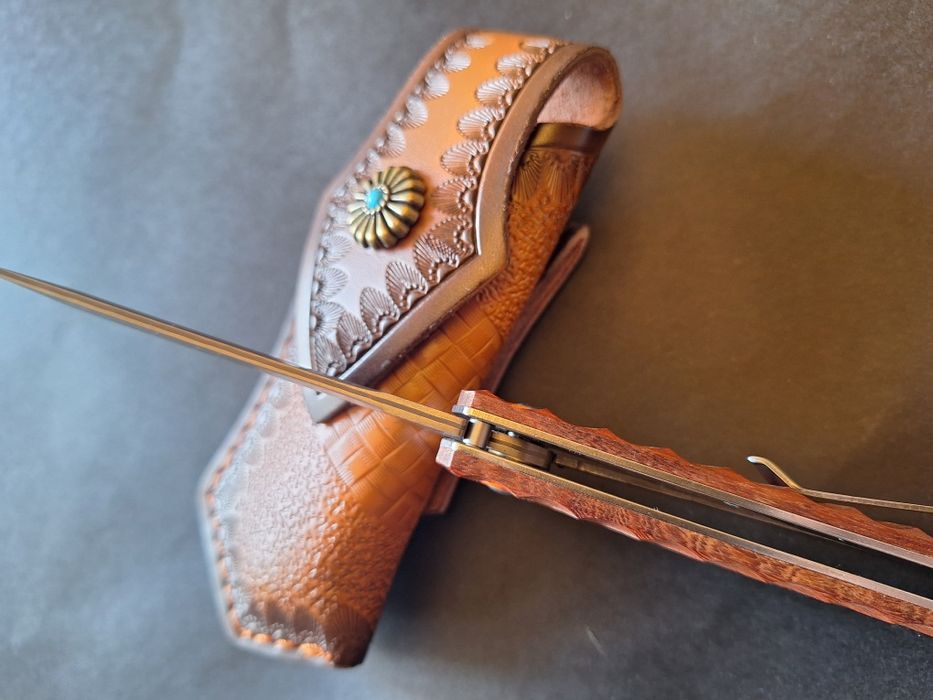 Сгъваем нож от дамаска стомана VG10-танто острие