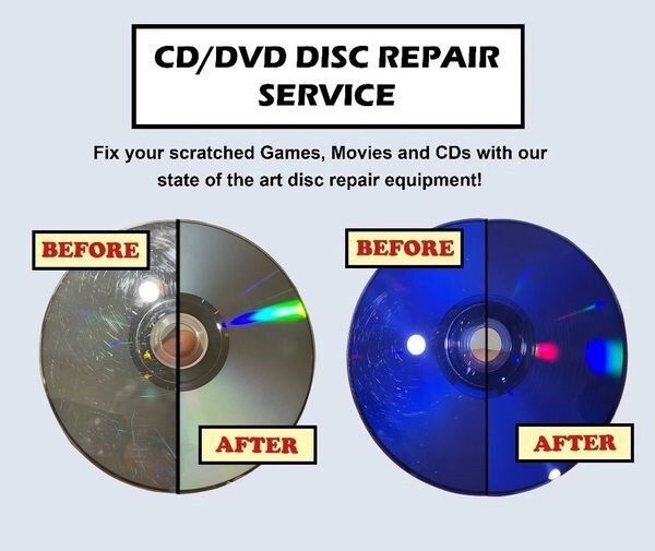 Refacere discuri zgâriate Jocuri, DVD, CD etc.
