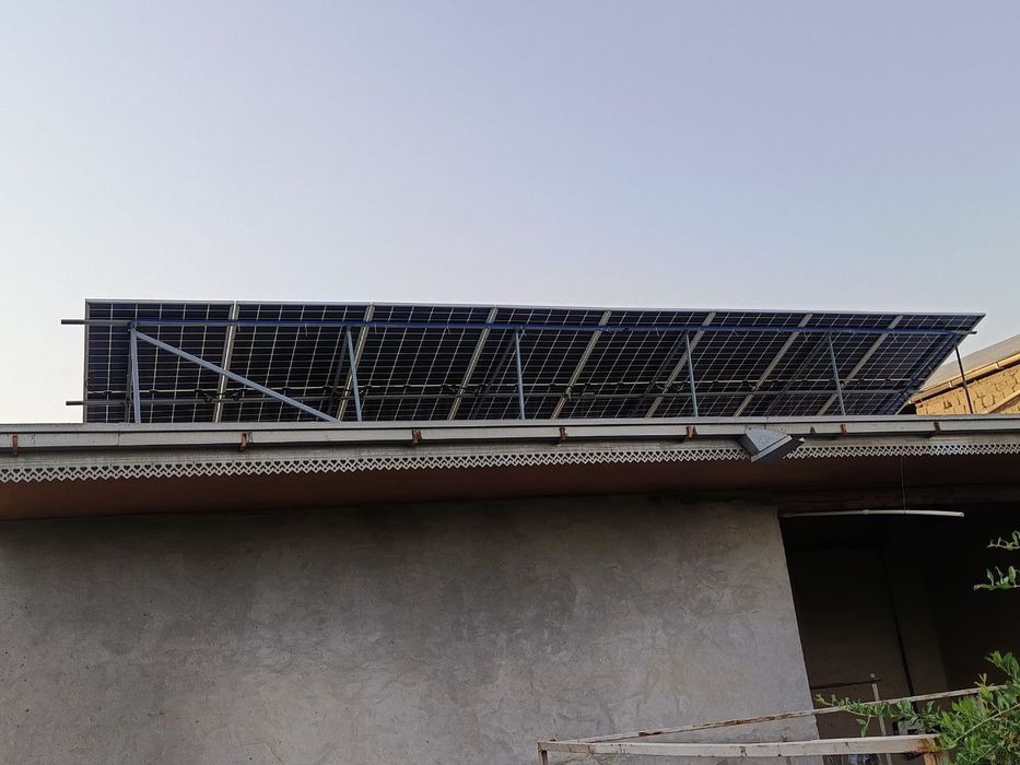 Солнечный панели установка