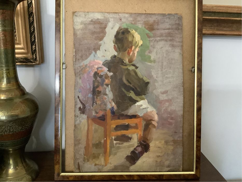 Картина «В детском саду» СССР