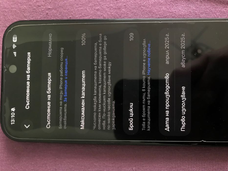 Iphone 16 128GB като нов