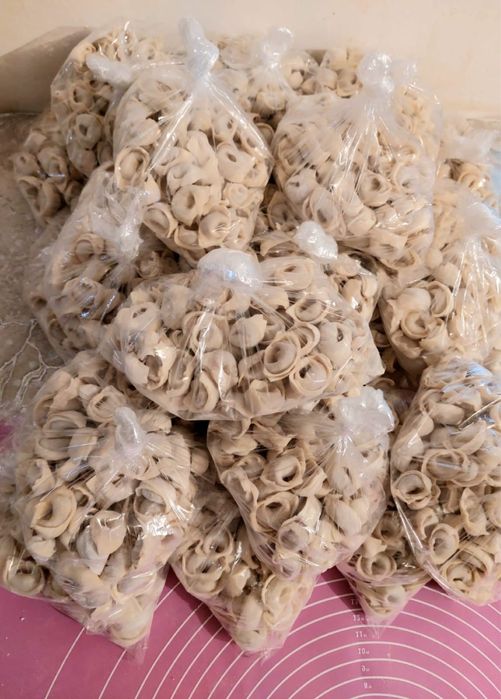 Пельмен таза колдан тартылан фарш