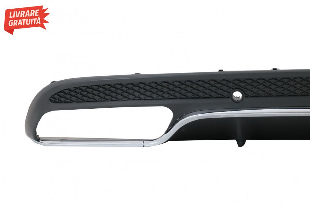Difuzor Bara Spate cu Ornamente tobe Negre Mercedes C-Class W205 S205