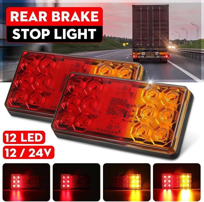 Комплект LED стопове за Ремарке и Каравана 12V 150/80/22