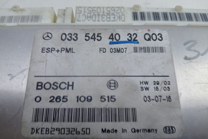 Calculator ESP   Bosch Modul ESP 0335454032 / 0265109515 / FD03M7 Mer