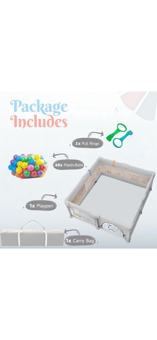 Кошара за игра + мек килим 120/180