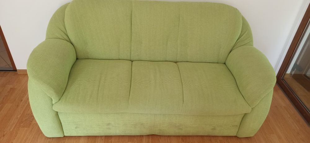 Canapea extensibila verde