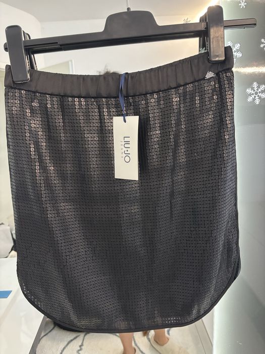 Черна пола с пайети Lio Jo