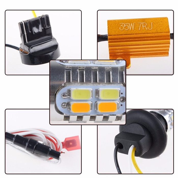 комплект диодни дневни светлини с функция мигач , автоматично ...