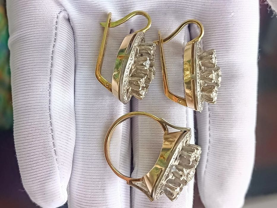 750 проба СССР Москва Бриллианты