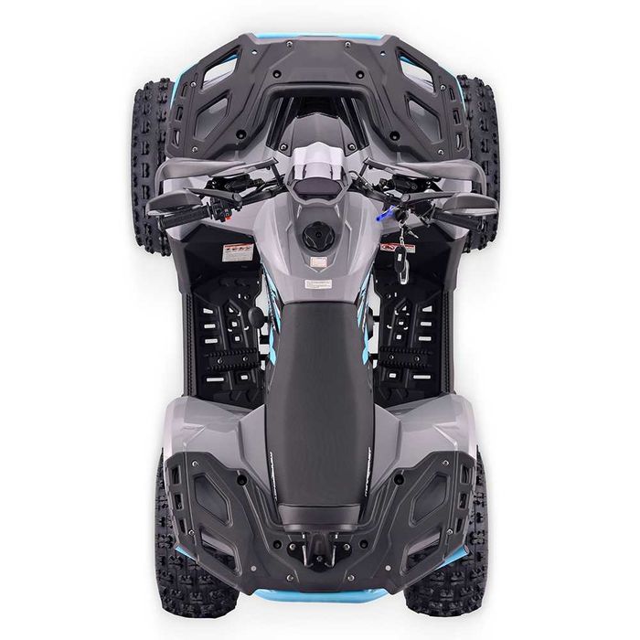 Atv 125cc MNR Troodon Deluxe 8" semi-automat 4T benzina gri/albastru