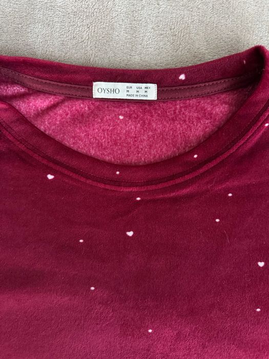 Червена плюшена пижама, Oysho, M размер