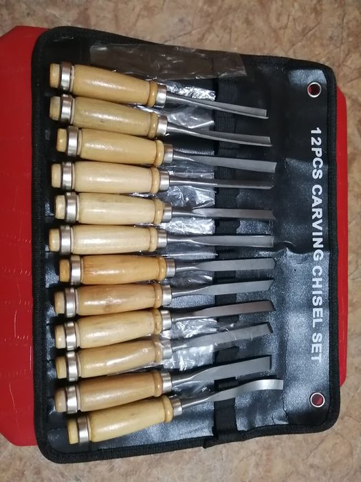 Резцы по дереву. Набор 12 шт