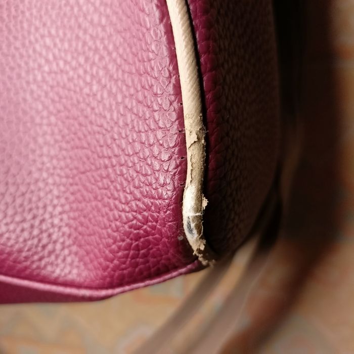 Geantă de voiaj / Weekend bag - Vișiniu & Bej