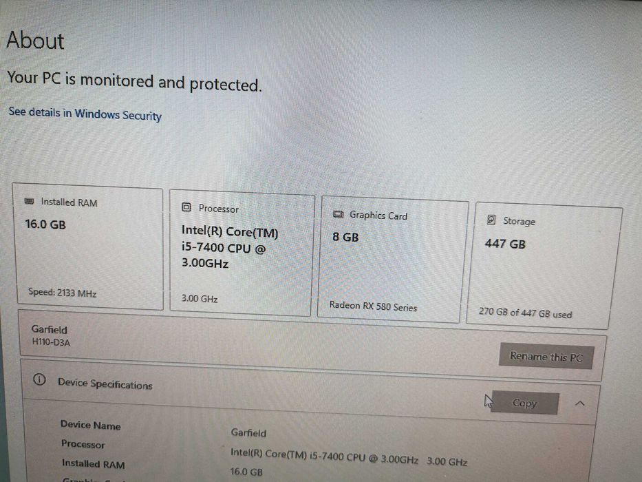 calculator i5 -16gb ram ddr4