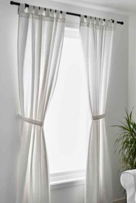 завеси 2бр 140x250cm бяло