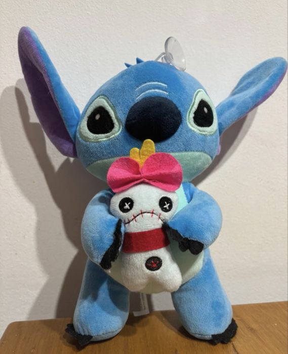 Jucărie de pluș Disney Stitch cu Scrump, originală, stare foarte bună
