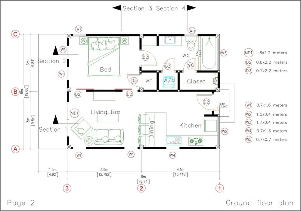 НА ИЗПЛАЩАНЕ - Луксозна сглобяема къща с 1 спалня, 48 кв. м