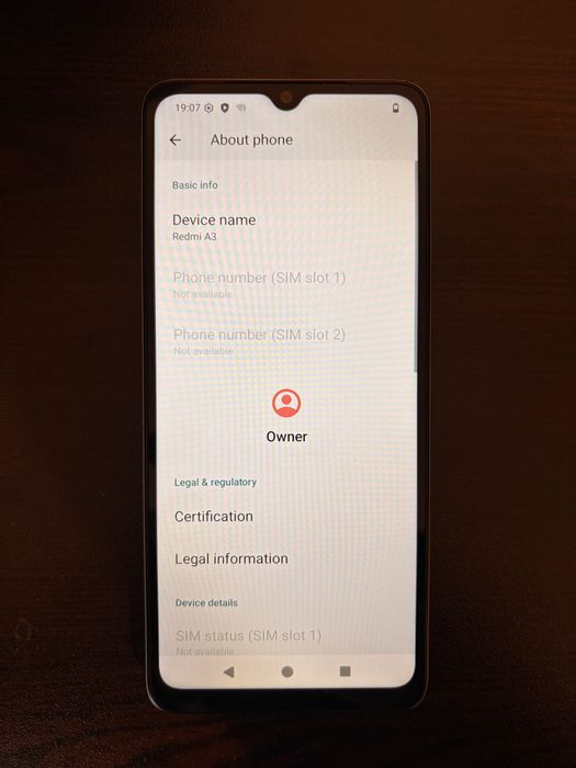 НОВ Redmi A3 128GB/4GB БЕЗ КУТИЯ