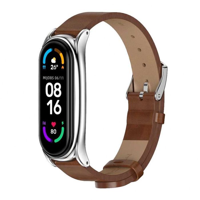 Curea piele bratara Xiaomi Mi Band 3 Mi Band 4 Mi Band 5 Mi Band 6