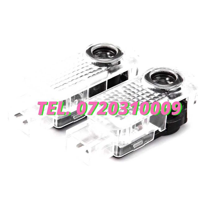 Set Lampi Led Holograme Proiectoare Logo Portiera Audi A3 A4 A5 A6 Q3