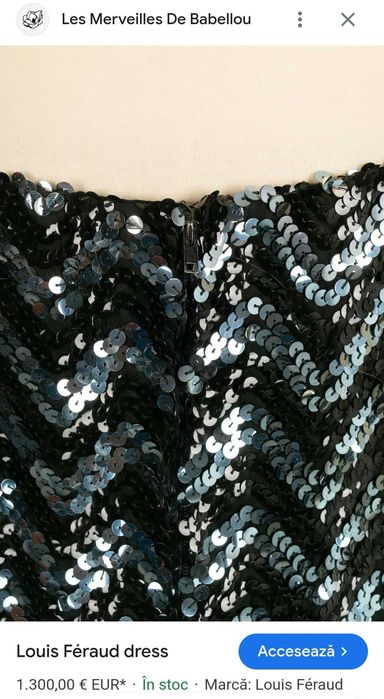 Rochie paiete deosebita vintage