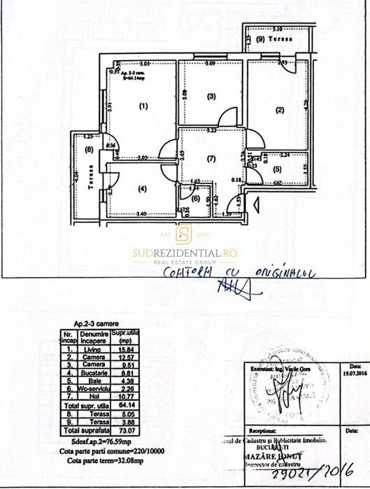 Apartament 3 camere decomandat. mobilat si utilat, Sector 5